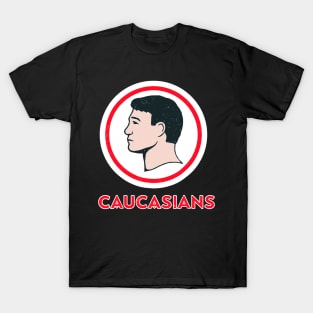 Caucasians Funny Vintage Caucasians T-Shirt